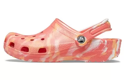 Crocs Sandálias Praia Mármore Laranja