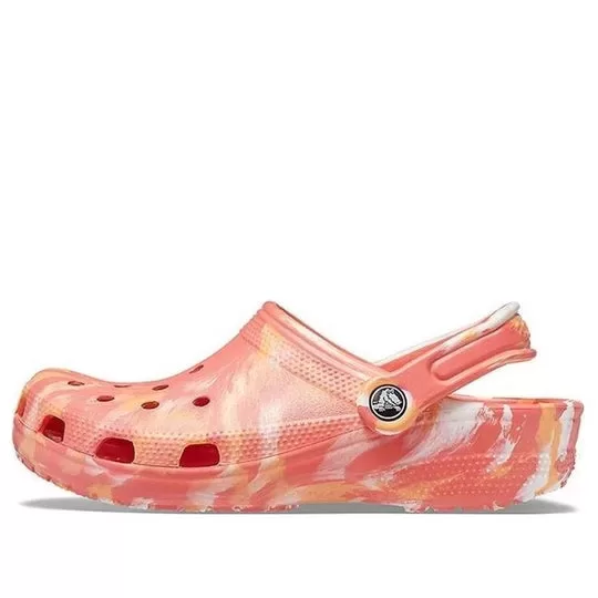 Crocs Sandálias Praia Mármore Laranja