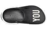 Crocs Sandálias Unissex Pretas Sola Grossa