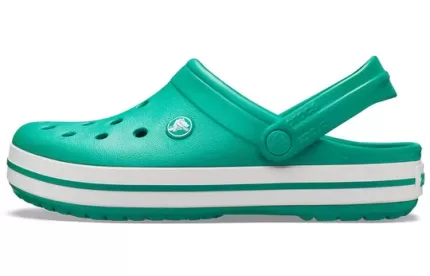 Crocs Sandálias Verdes Unissex Leves e Resistentes ao Desgaste Crocband 11016-3TL