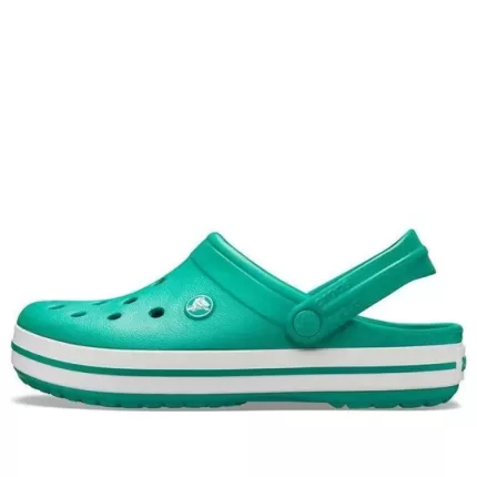 Crocs Sandálias Verdes Unissex Leves e Resistentes ao Desgaste Crocband 11016-3TL