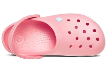 Crocs Sandálias de Praia Rosa Branco Unissex ‘Pink White’ 11016-7H5