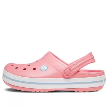 Crocs Sandálias de Praia Rosa Branco Unissex ‘Pink White’ 11016-7H5