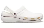 Crocs Sandálias esportivas aconchegantes resistentes ao desgaste unissex branco marrom ‘White Brown’