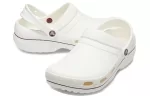 Crocs Sandálias esportivas aconchegantes resistentes ao desgaste unissex branco marrom ‘White Brown’