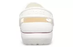 Crocs Sandálias esportivas aconchegantes resistentes ao desgaste unissex branco marrom ‘White Brown’