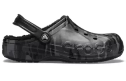 Crocs Sandálias esportivas aconchegantes resistentes ao desgaste unissex cinza