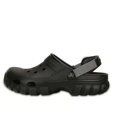 Crocs Sandálias esportivas antiderrapantes aconchegantes unissex pretas