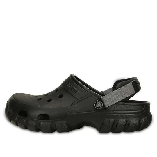 Crocs Sandálias esportivas antiderrapantes aconchegantes unissex pretas