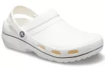 Crocs Sandálias esportivas antiderrapantes resistentes ao desgaste unissex brancas pretas ‘White Black’