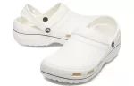 Crocs Sandálias esportivas antiderrapantes resistentes ao desgaste unissex brancas pretas ‘White Black’
