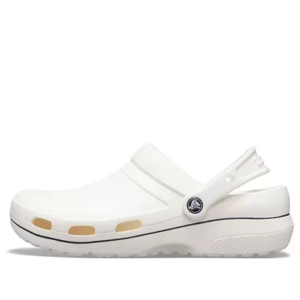 Crocs Sandálias esportivas antiderrapantes resistentes ao desgaste unissex brancas pretas ‘White Black’