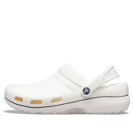 Crocs Sandálias esportivas antiderrapantes resistentes ao desgaste unissex brancas pretas ‘White Black’