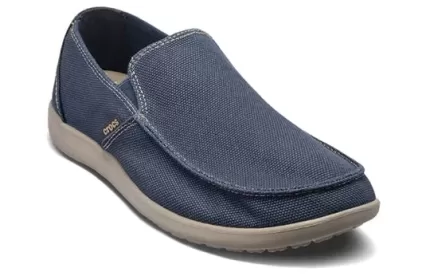 Crocs Santa Cruz antiderrapante respirável Athleisure sapato esportivo casual azul profundo
