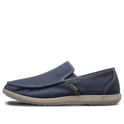 Crocs Santa Cruz antiderrapante respirável Athleisure sapato esportivo casual azul profundo