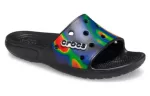 Crocs Sapato casual unissex preto azul profundo