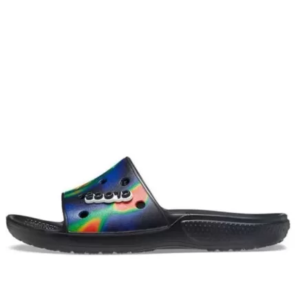 Crocs Sapato casual unissex preto azul profundo