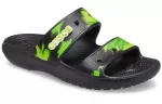 Crocs Sapato com sola macia preto verde unissex ‘Black Green’