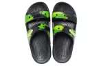 Crocs Sapato com sola macia preto verde unissex ‘Black Green’