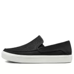Crocs Sapato esportivo casual Athleisure preto branco