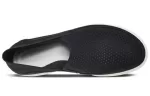 Crocs Sapato esportivo casual Athleisure preto branco