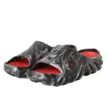 Crocs Slide Echo Marmorizado ‘Preto’