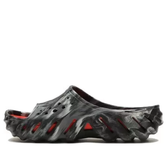 Crocs Slide Echo Marmorizado ‘Preto’