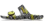 Crocs SmileyWorld x Classic Sandália ‘Preto Branco’