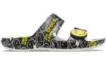 Crocs SmileyWorld x Classic Sandália ‘Preto Branco’