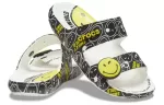Crocs SmileyWorld x Classic Sandália ‘Preto Branco’