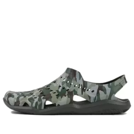 Crocs Swiftwater Camo Wave Sandálias ‘Verde Marrom’