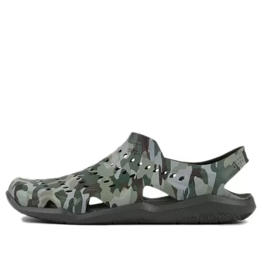 Crocs Swiftwater Camo Wave Sandálias ‘Verde Marrom’