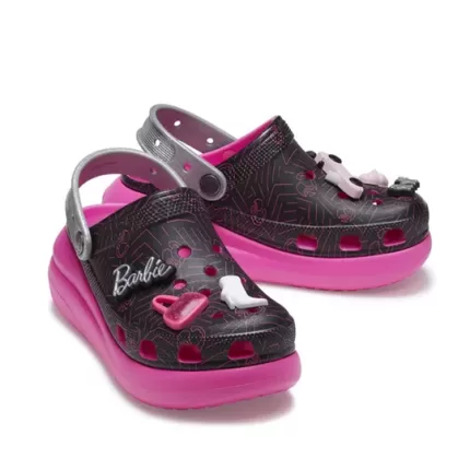 Crocs Tamanco Crush ‘Barbie Preto Rosa’