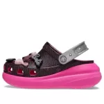 Crocs Tamanco Crush ‘Barbie Preto Rosa’