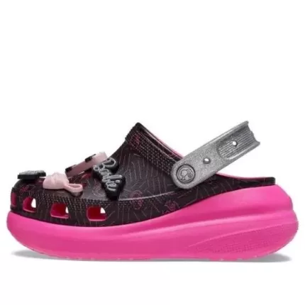Crocs Tamanco Crush ‘Barbie Preto Rosa’