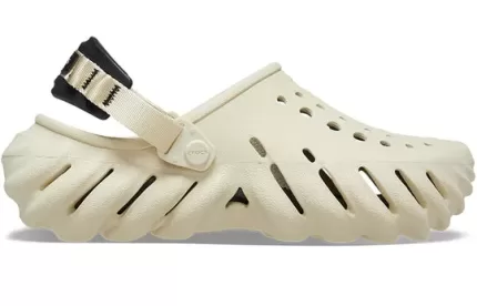 Crocs Tamanco Echo ‘Bone Preto Bege’