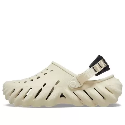 Crocs Tamanco Echo ‘Bone Preto Bege’