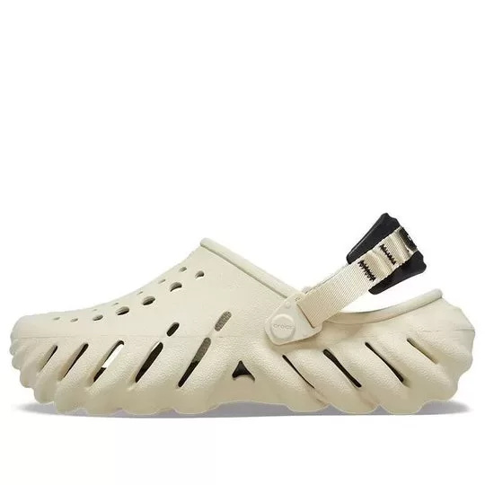 Crocs Tamanco Echo ‘Bone Preto Bege’