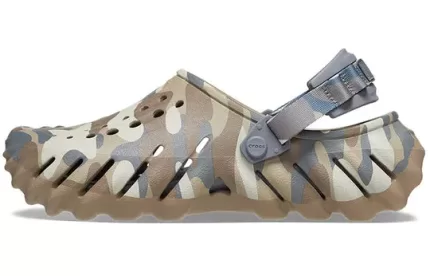 Crocs Tamanco Echo Camo Redux ‘Carvão Camo Verde’