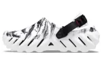 Crocs Tamanco Echo Tiger ‘Branco Preto’