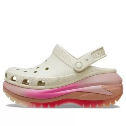 Crocs Tamanco Mega Crush Color Dip ‘Rosa Branco’