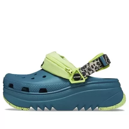 Crocs Tamanco com estampa animal Hiker Xscape ‘Verde Teal’