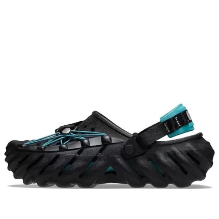 Crocs Tamanco de cadarços reflexivos Echo ‘Black Teal’