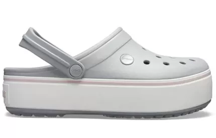 Crocs Tamanco de plataforma ‘Cinza Claro’