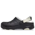 Crocs Tamanco forrado para todo o terreno ‘Preto Branco’