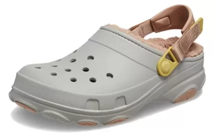 Crocs Tamanco forrado para todo o terreno ‘cinza marrom’