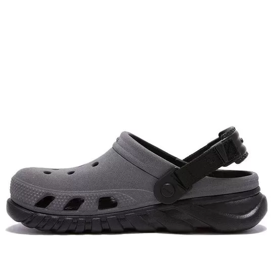 Crocs Tamanco reflexivo Duet Max ‘Cinza Preto’