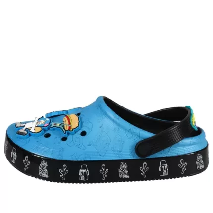 Crocs x Bob Esponja Calça Quadrada Tamanco Fora da Quadra ‘Fenda do Biquíni’