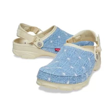 Crocs x Levi’s Sashiko Classic Tamanco todo-o-terreno ‘Bone Blue’