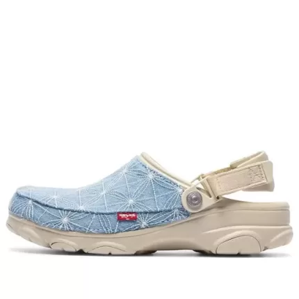 Crocs x Levi’s Sashiko Classic Tamanco todo-o-terreno ‘Bone Blue’